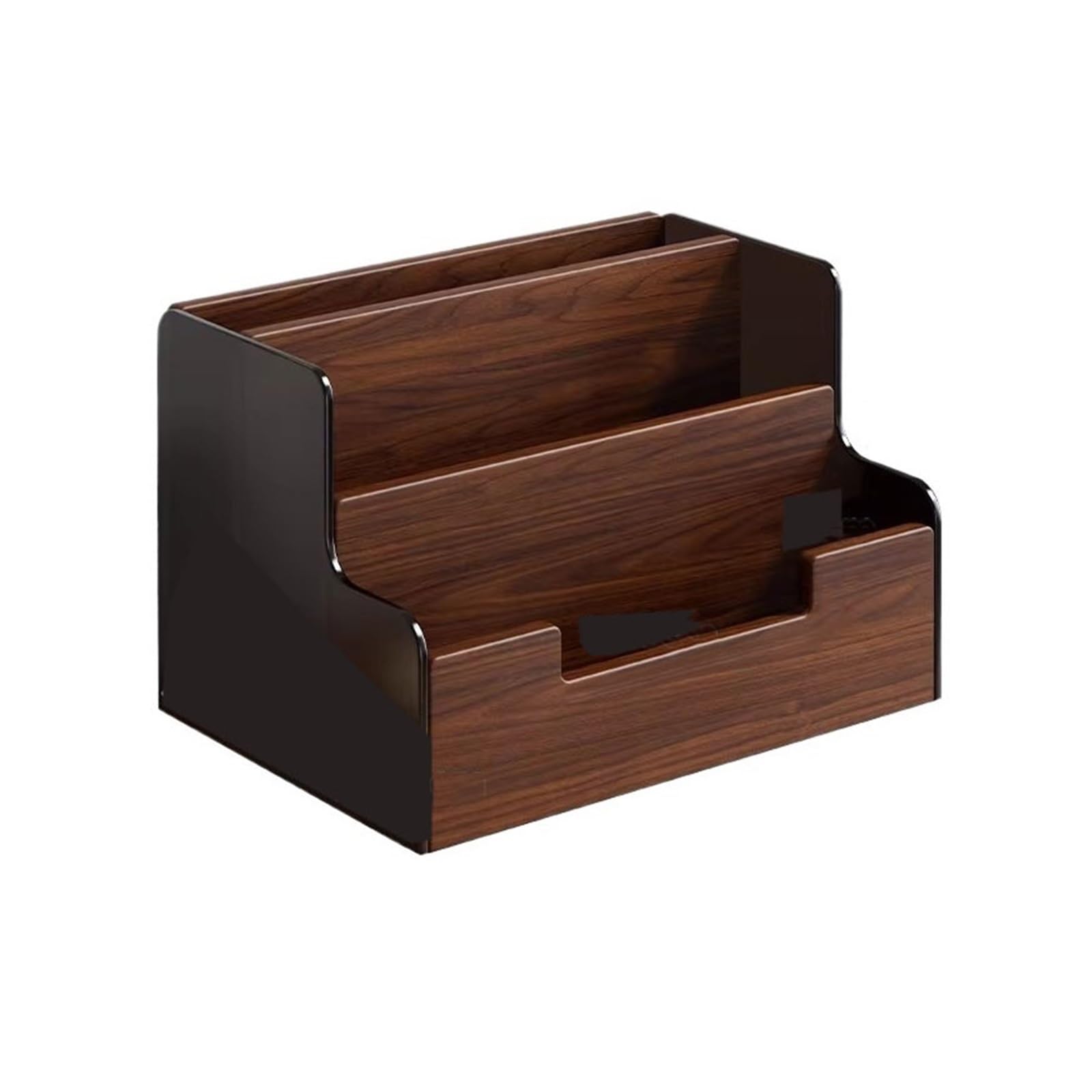 XUJUAN-0227 Bookshelf Tabletop Wooden Multi Tiered Small Bookshelf Organizer Rack for Home Office