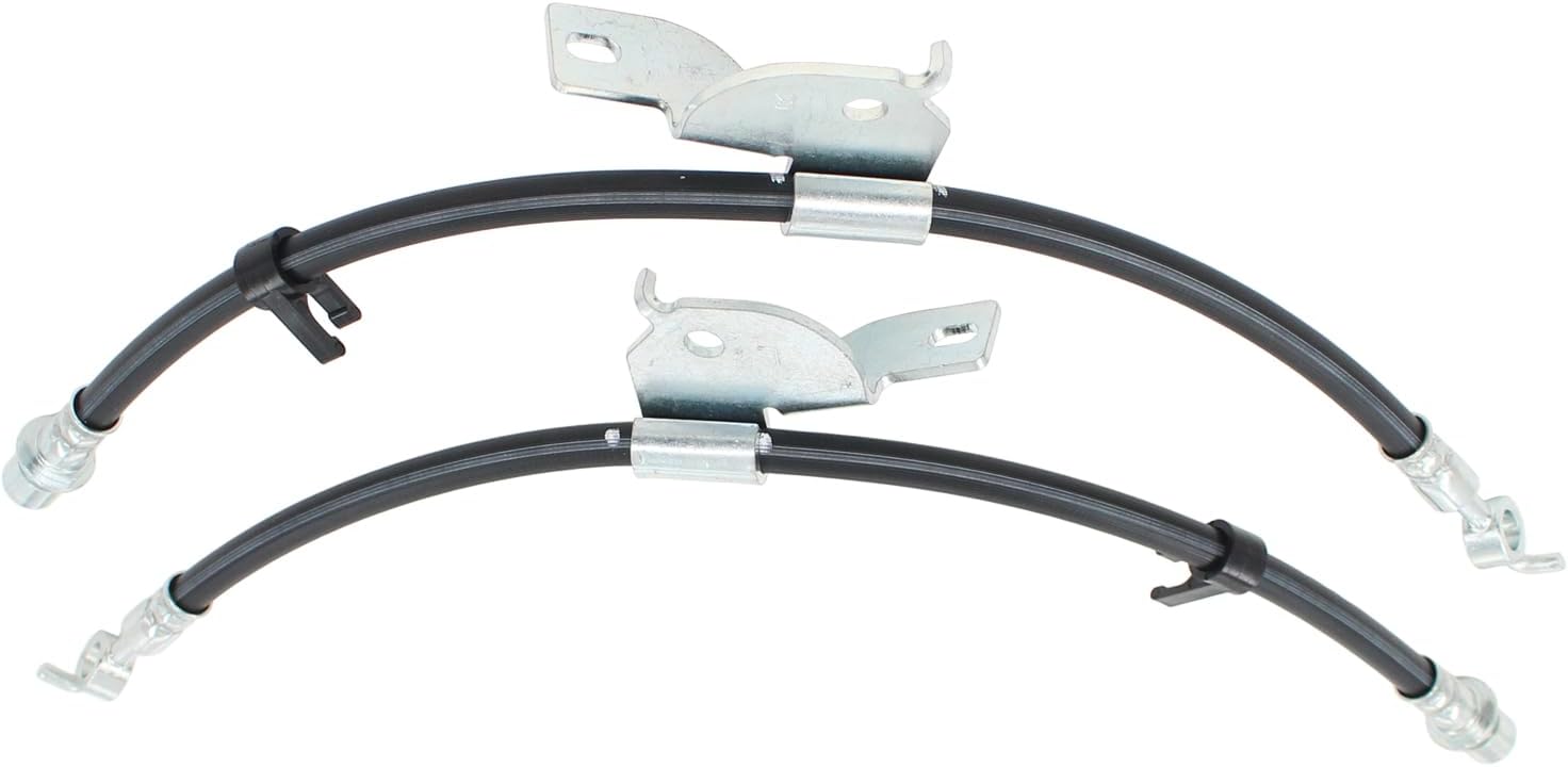 NewYall Front Driver and Passenger Side Brake Hose Line for Ford F150 2012-2014 Lincoln Mark LT