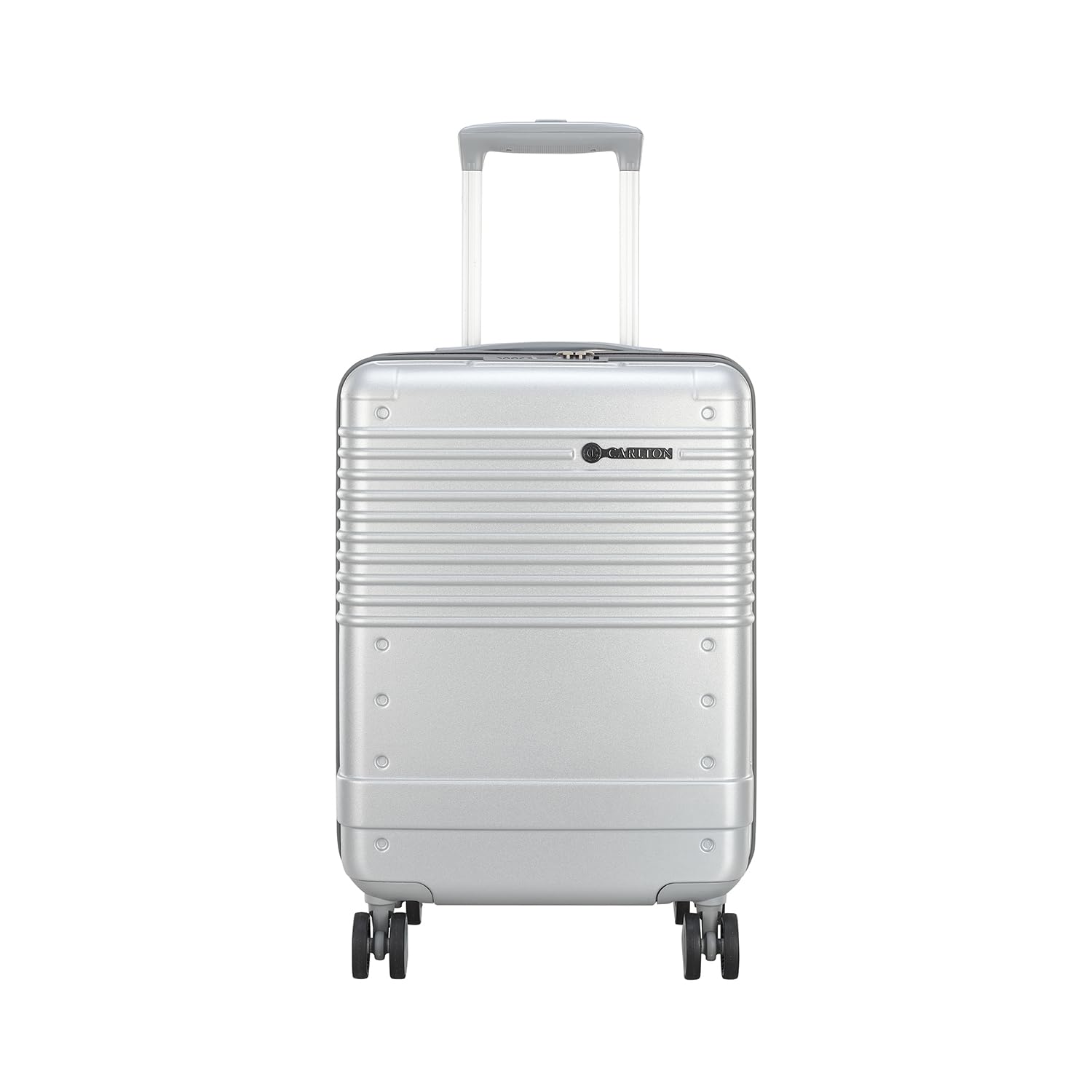 Alumina | Cabin Trolley Bag, 56 Cm Small Hardsided Luggage | 8 Wheels, TSA Lock | Polycarbonate | Premium Suitcase for Travel | 5 Year International Warranty | Metallic Silver-image-37
