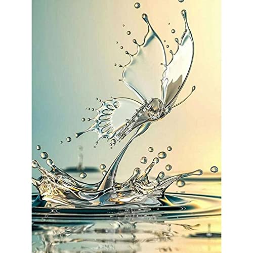 Peinture diamant 5D grand format cadeau artistique adulte motif papillon