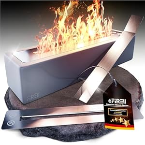 Firell Square-Grey Ethanol Tischkamin 36x10x8 cm