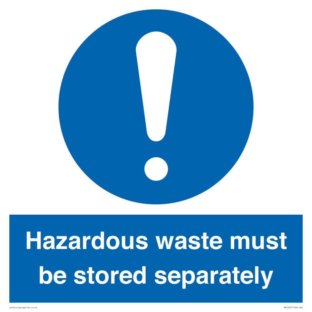 Panneau S40 Hazardous Waste : finies les erreurs de tri dans le stockage de vos déchets 400mm