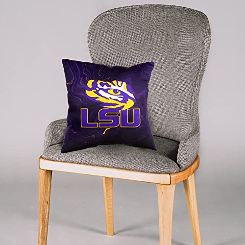 Image of LSU Tigers 2 Sided Color Swept Decorative Pillow, 16 inch, Made in The USA