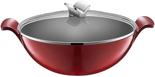 LHLLHL - Wok de hierro fundido esmaltado de 5 litros wok binaural grueso inducción de gas sartén de hierro fundido general utensilios de cocina disponible en Yaxa Colombia