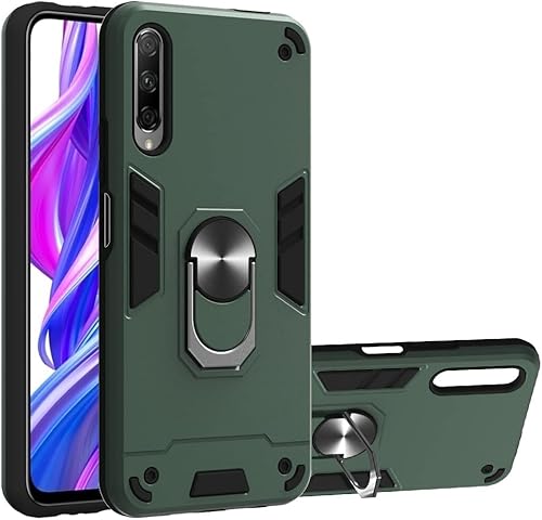 Funda protectora para teléfono compatible con Huawei Y9sHonor 9Honor 9x, grado militar, a prueba de golpes, con anillo magnético para montaje en
