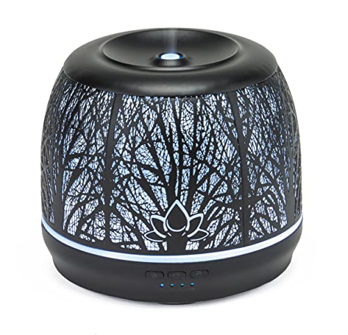Aroma Outfitters Large Iron Essential Oil Diffuser | Aromatherapy Diffuser That Purifies Air | Ultrasonic Humidifier 7 Color LED Lights | Home Essentials | Scent Diffuser | Large Water Tank of 500mL - Image 5