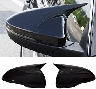 XITER Rear View Side Mirror Cover Side Mirror Cap For Kia Optima K5 2016 2017 2018 2019 2020,Glossy Black