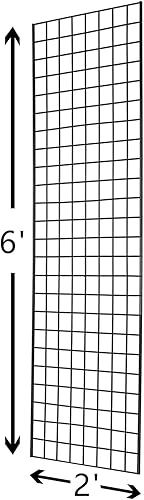 Miniatura 9 de Paneles de rejilla de grado comercial  Panel de rejilla resistente para cualquier exhibición minorista, 2 pies de ancho x 6 pies de alto, 4 paneles
