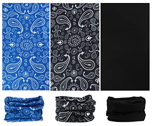 Image of 6PCS Outdoor Magic Headband Elastic Seamless Bandana Scarf UV Resistence Sport Headwear