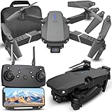 Retoo Drohne mit Kamera – WIFI, FPV, Bürstenloser Motor, faltbar, Reichweite bis 150 m, Auto Rückkehr, 3 Akkus, RC Quadcopter, für Erwachsene & Anfänger