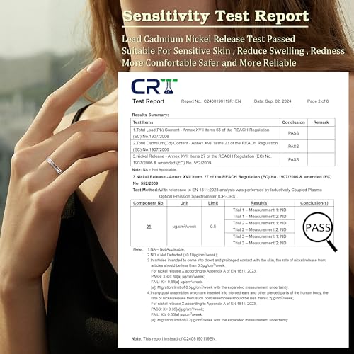 JeweBella Anillo Plata de Ley 925 Ajustable Anillo de Compromiso y Alianzas para Boda y Promesa con Tarjeta de Regalo - imagen 4
