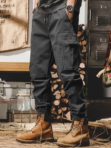 Image of Lymio Cargo for Men || Cotton Cargo Pant || Drawstring Waist Pant (Also Available in Plus Sizes) (101-104)