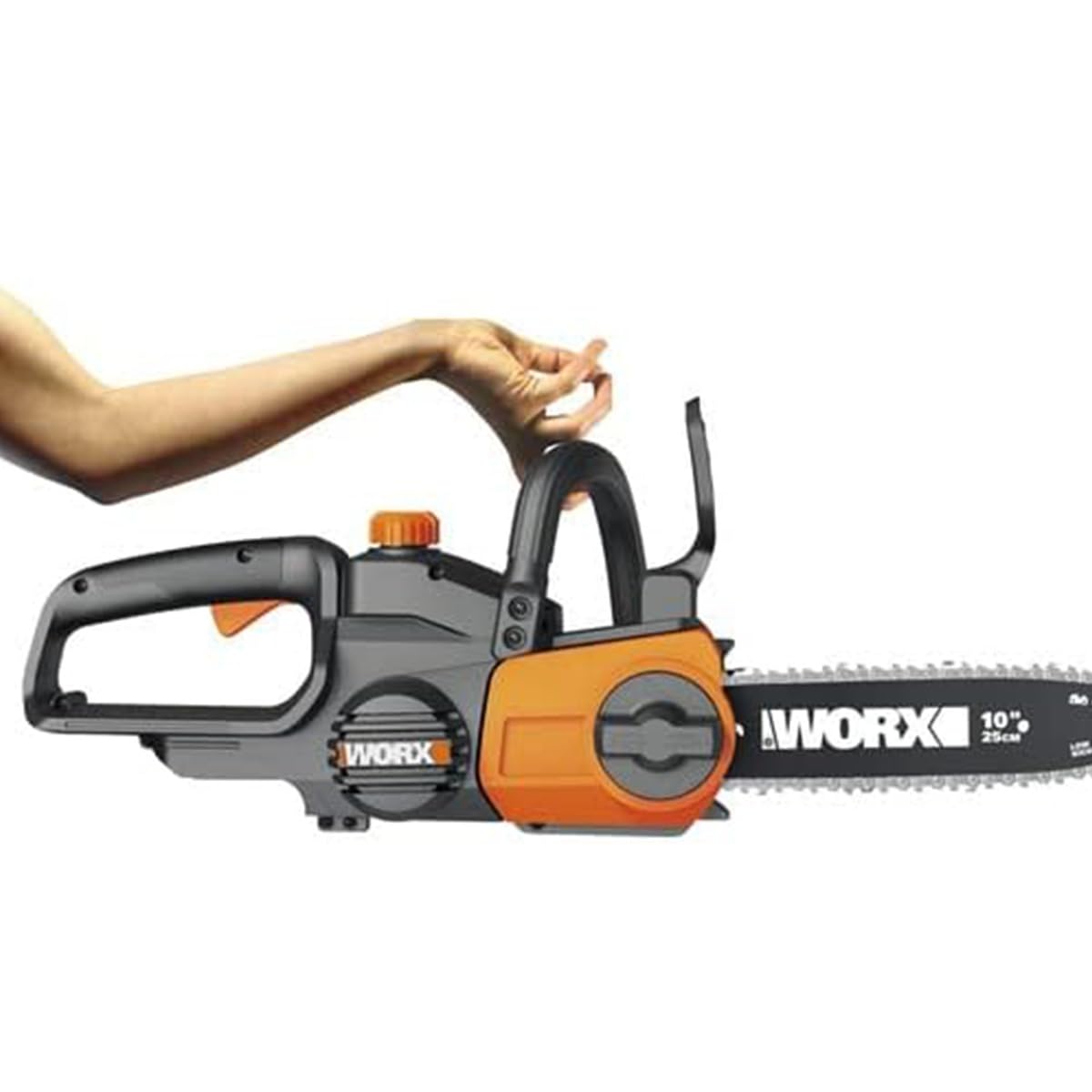 WORX WG322E.9 Motosega elettrica da potatura e giardino a batteria 20V, Diam. 25 - Solo utensile