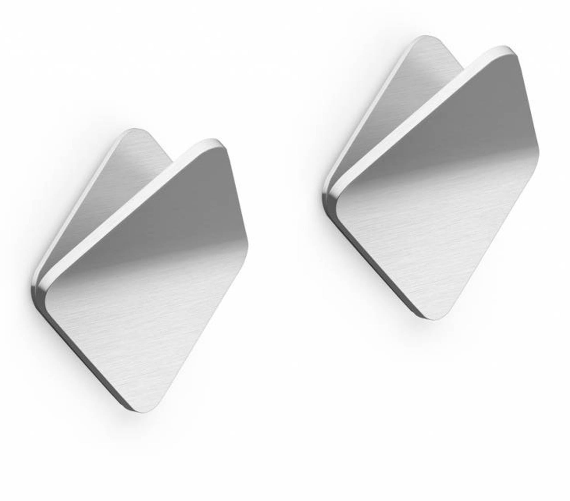 ZACK OLFO Towel Hook Brushed Finish, Small, Silver