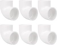 Vista 10 de Paquete de 20 conectores de tubería de PVC de 1/2" con codo de 45 grados (Socket x Socket) de calidad para muebles SCH40, adaptador de esquina