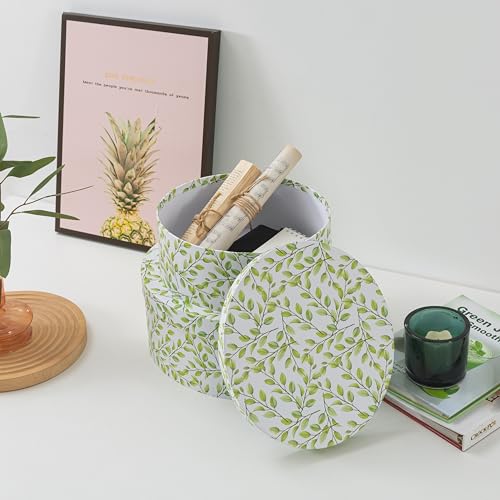 Soul & Lane Decorative Cardboard Storage Boxes With Lids, Lovely Leaves thumb #2