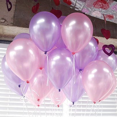 Image of Neo LOONS 100 pcs 5 inch Pearl Light Lavender Premium Latex Balloons - Great for Kids, Adult Birthdays, Weddings, Receptions, Baby Showers, Water Fights, or Any Celebration