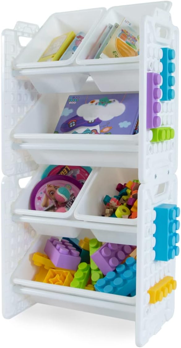 UNiPLAY Toy Organizer with 6 removable bins