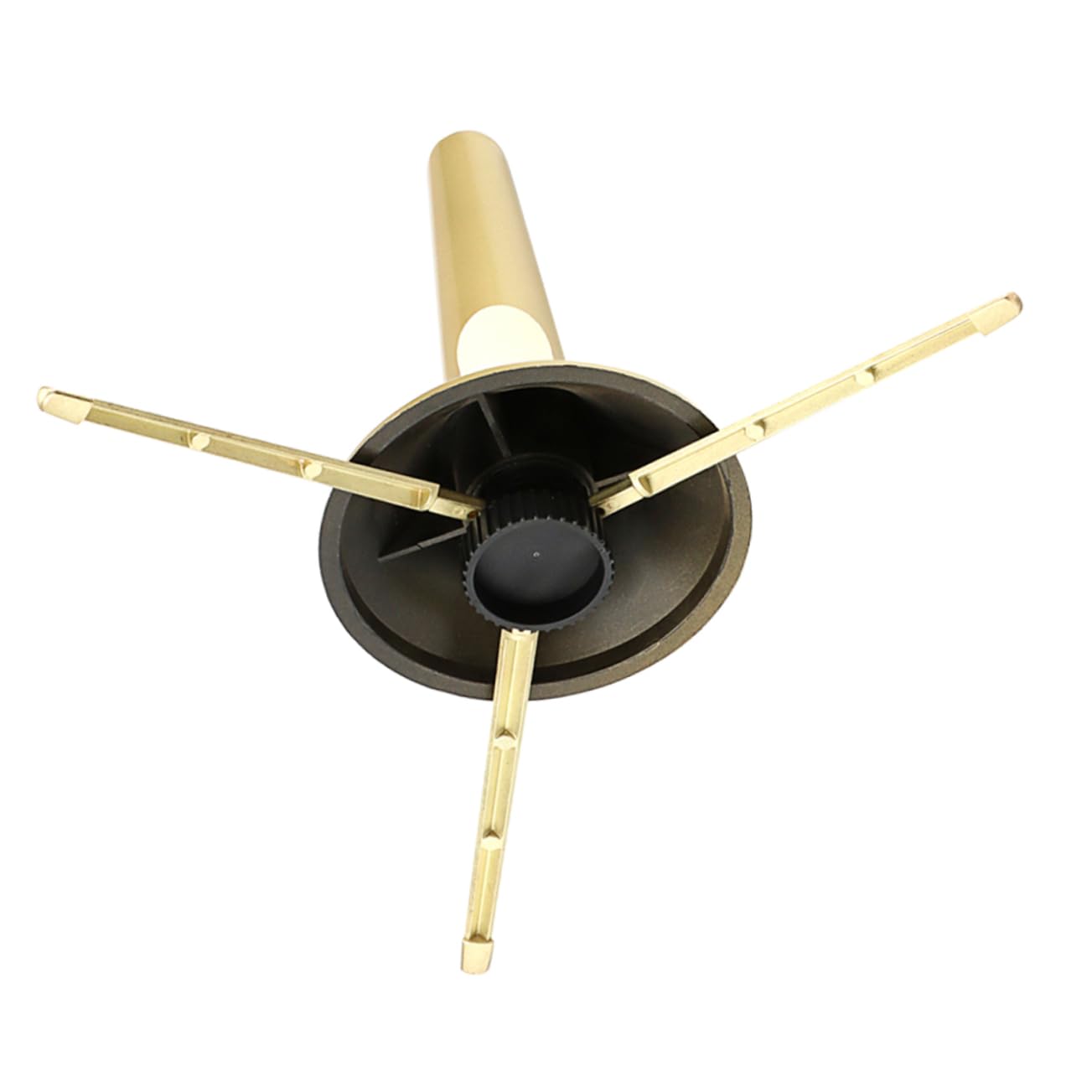 ifundom Gold Finish Portable Trumpet Stand Holder Foldable Trumpet Stand Accessories for Trombone