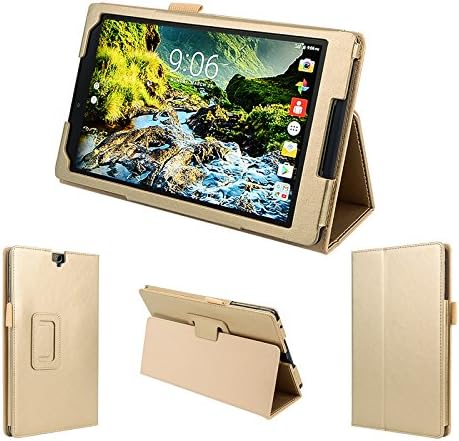 wisers 2016 Verizon Ellipsis 8 HD QTASUN1 QTASUN1B 8-inch Tablet case/Cover, Gold
