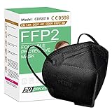 FFP2 Mask 20Pcs, 5 Layer Cup Dust Safety Masks, Disposable Particulate Respirator Against PM2.5,...