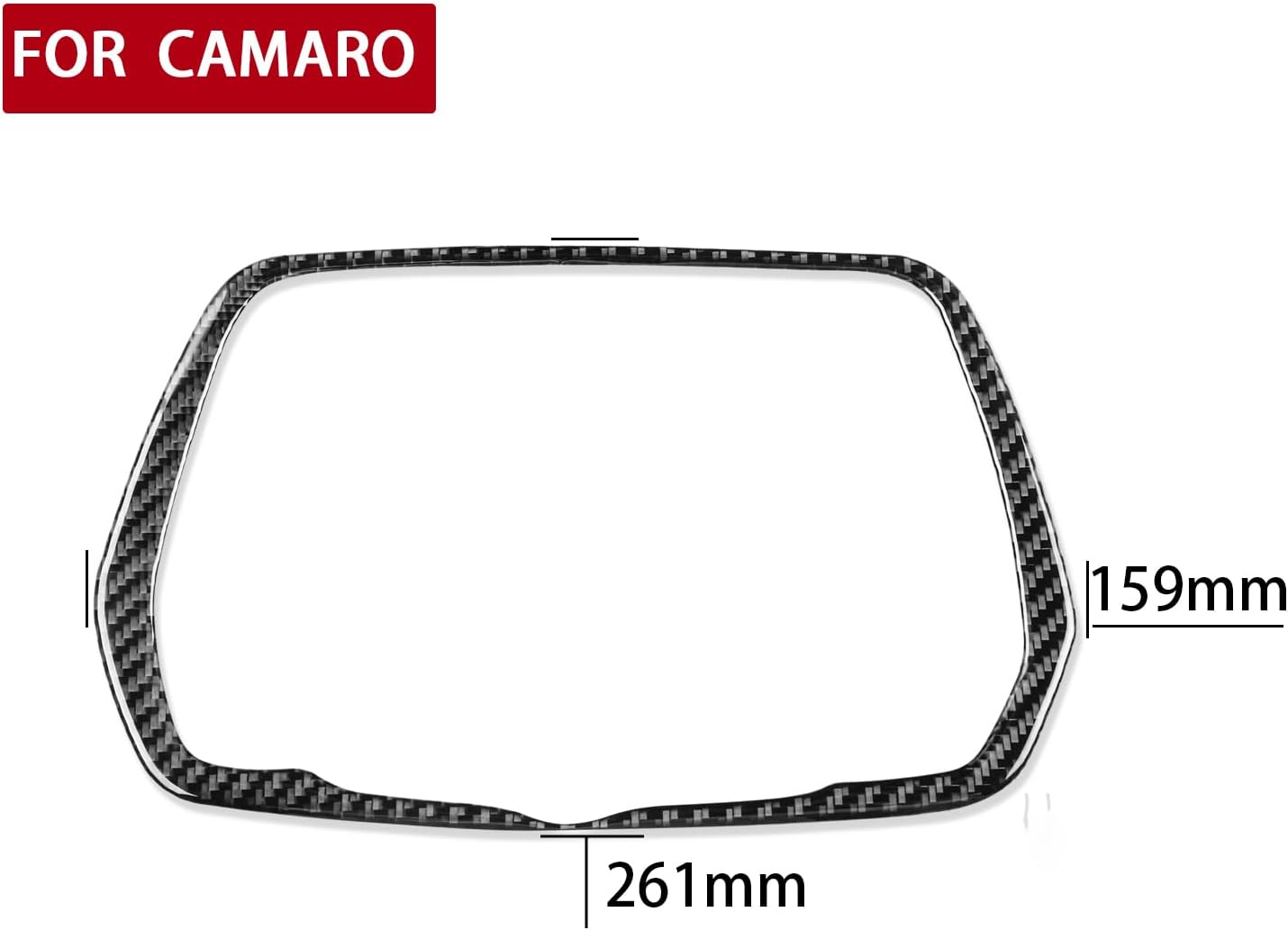 Car Carbon Fiber Accessories Dashboard Frame Protective Cover Sticker Compatible with Chevrolet Camaro 2016 2017 2018 2019 2020 2021 2022 2023 2024 2025