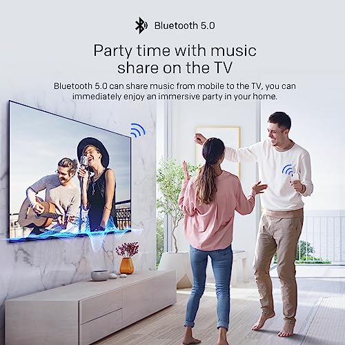 Image of Skyworth 55-Inch UE7600 Series LED 4K UHD Compatible with Google TV, HDR10, Dolby Audio, Bezel-Less Design, Ultra-Slim, Bluetooth Remote, Smart TV with Chromecast and Google Assistant Built-in
