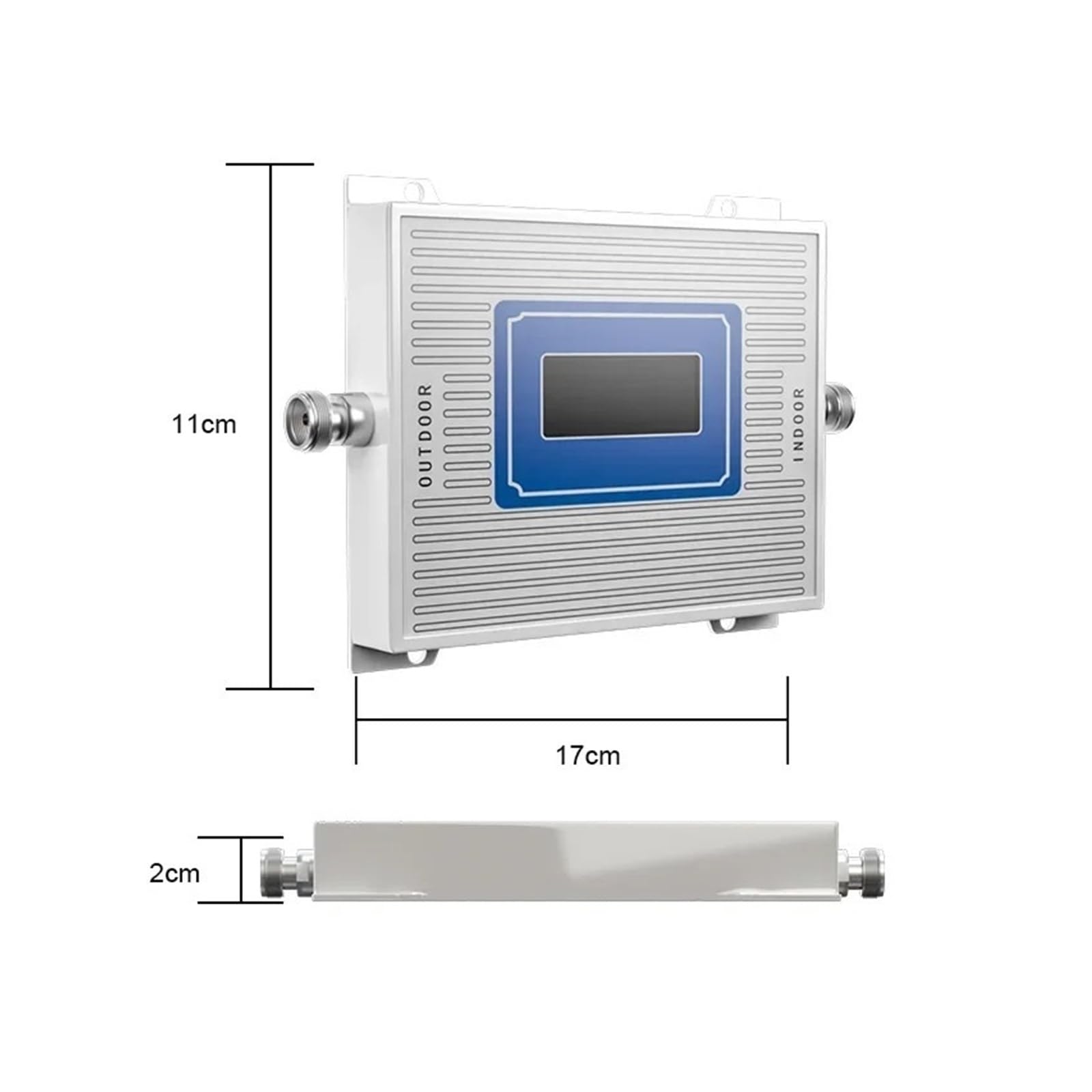 Amplificateur De Signal Mobile Double Bande 2G 3G 4G LTE B20 800 900 1800, Répéteur Internet 68 DB, 2100 Facile Large Compatibilité(800 900MHz)
