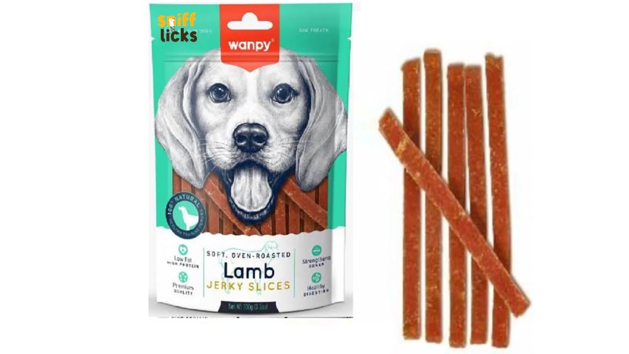 Wanpy Oven - Lamb Jerky Slice Dog Treats 100g (Pack of 2) with Free Jerhigh Treat 20g by Sniff N Licks (B0CW31SPKP) Amazon Price History, Amazon Price Tracker