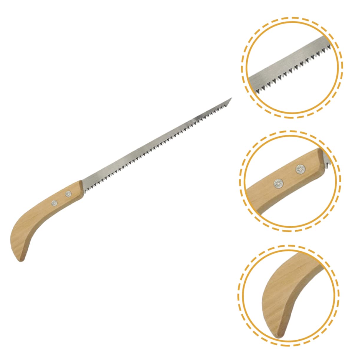 2 Set Seghetto Da Giardinaggio Con Legno Antiscivolo Utensile Versatile Per Potatura E Falegnameria Per Te 2 Pezzi*2