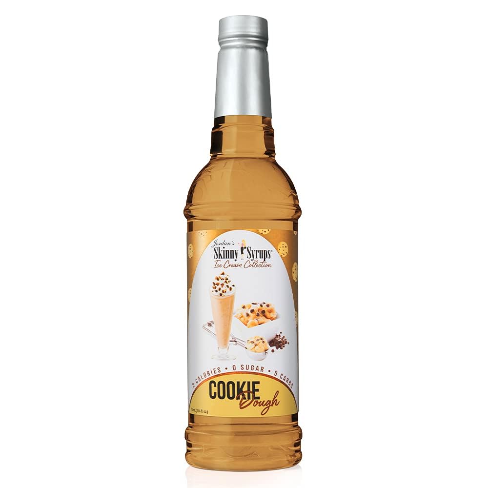 Jordan's Skinny Dessert and Ice Cream Sugar Free Syrup Collection 750 ml 2 Bottles (Cookie Dough)