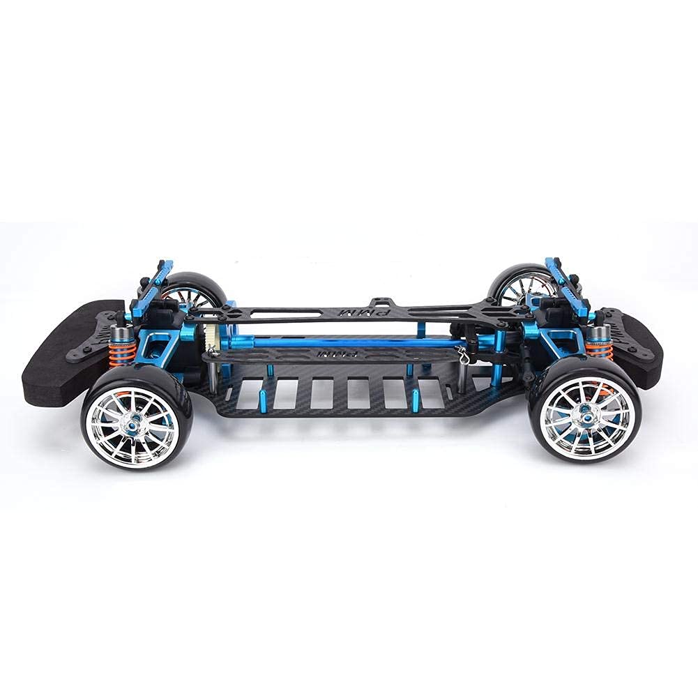 Tbest RC Auto Rahmen, Radstand Rahmen Carbon Fibre Chassis Stoßstange RC Auto Modell Rahmen für TT01 1/10 RC Auto Modell