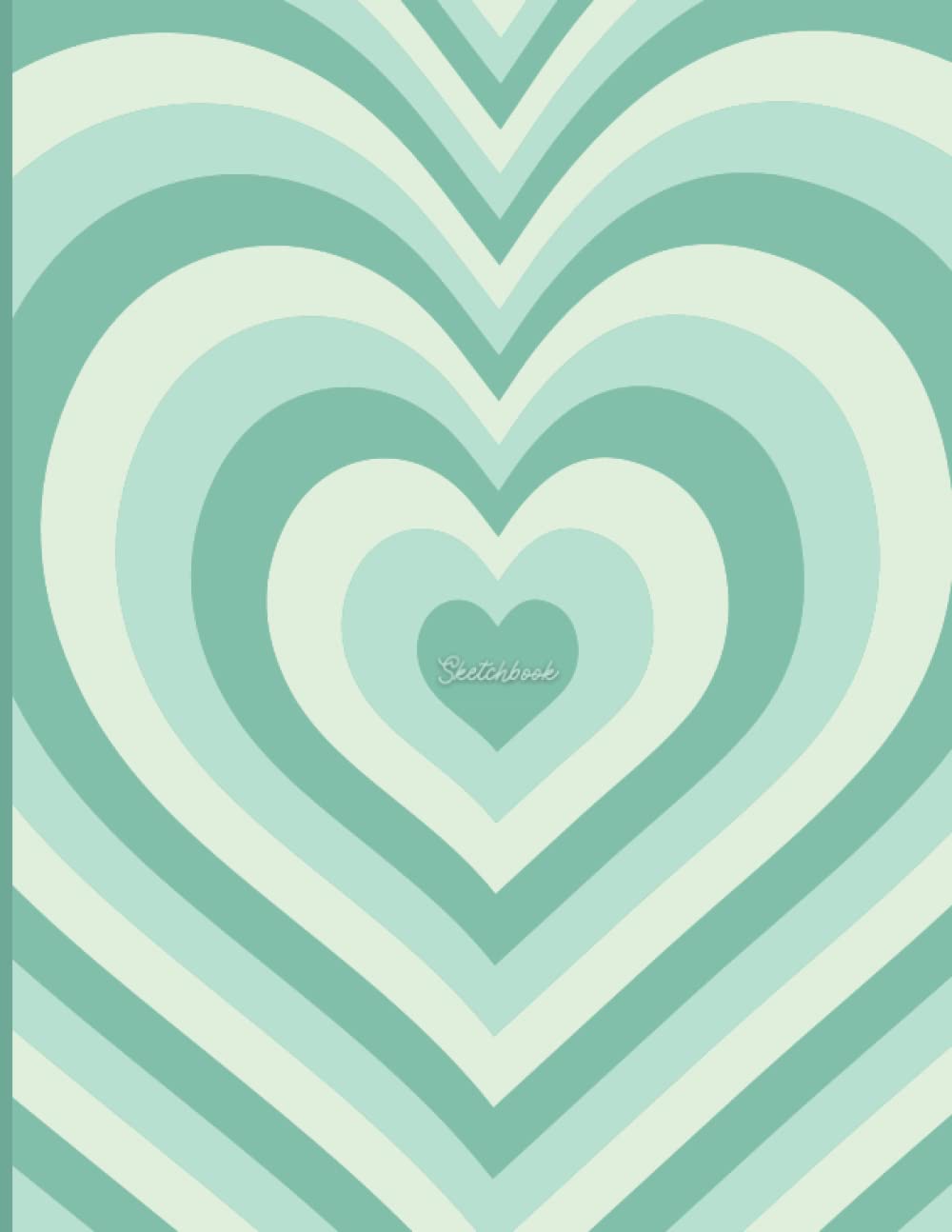Aesthetic Sketchbook: Green, Sketchbook For Drawing, Doodling, Journaling and Coloring, Aesthetic Drawing Notebook, Sage Green Aesthetic Heart