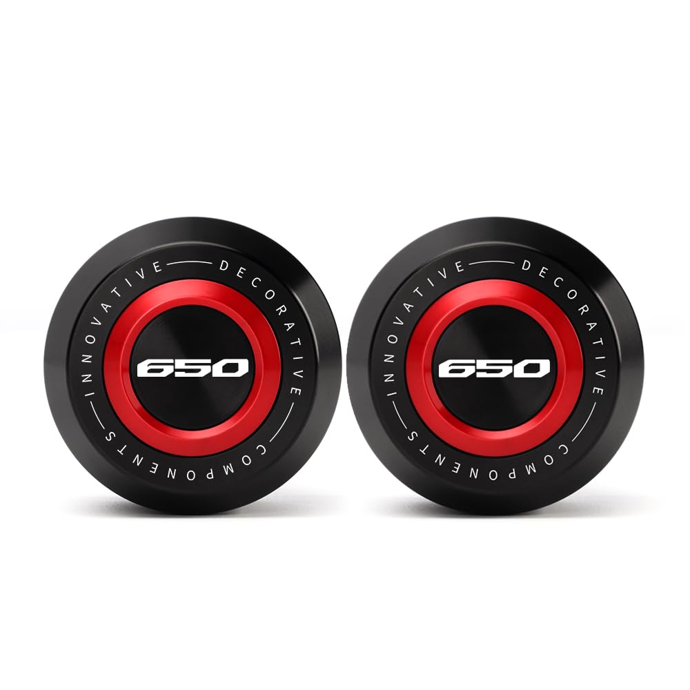 Modeer Patins de protection compatibles avec Hon.da CB650R 2019 2020 2021 2022 2023 2024 Cadre de moto Slider anti-collision Protection contre les chutes Crashpad cb650r CB 650r Accessoires (rouge)
