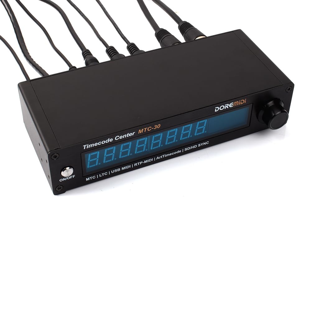 Timecode Center MTC-30 Supporta Lettore Timecode Generatore Convertitore SMPTE LTC ArtTimeCode RTP-MIDI MMC PoE (MTC-30)
