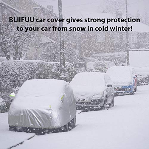 Bliifuu Car Cover,SUV Protection Cover Breathable Outdoor Indoor for All Season All Weather Waterproof/Windproof/Dustproof/Scratch Resistant Outdoor UV Protection Fits SUV Car (190''Lx75''Wx72''H)