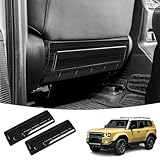 JYCDC Compatible with Toyota 2024 2025 Land Cruiser 250 1958 Prado Lc250 Stainless Steel Seat Protection Plate, Scratches-Protector Back of Seat(Black)