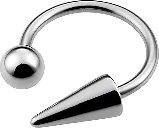 [From da Phactory] フロム ダ ファクトリー スパイク コーン サーキュラー バーベル 16G サージカルステンレス 軟骨 ボディピアス 1個