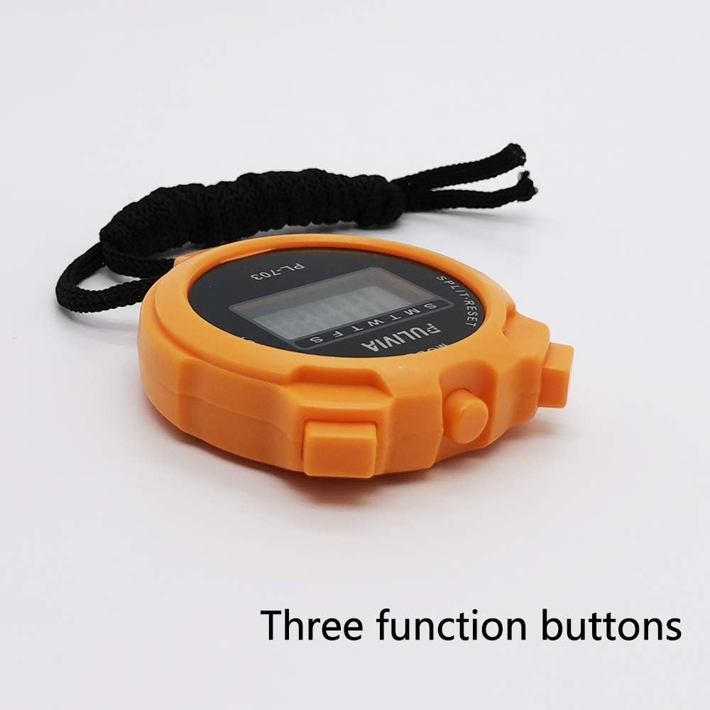 PULIVIA Sports Stopwatch Timer Lap Split Digital Stopwatch with Clock Calendar Alarm - Image 4