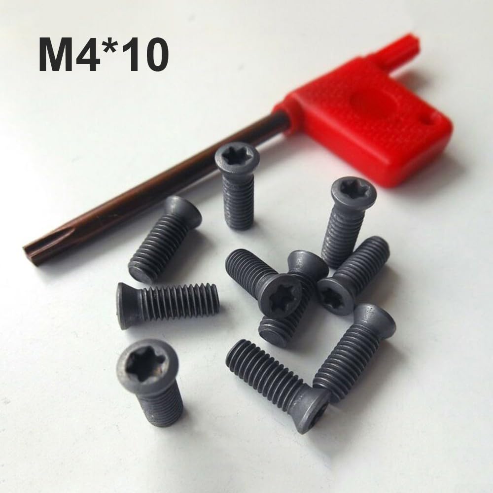 Set di viti per utensili per tornio, inserti in metallo duro, 20 viti Torx M2 M5 (M4 x 10)
