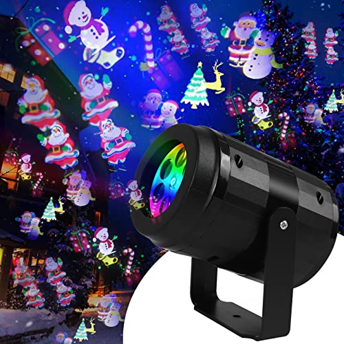 Halloween and Christmas Light Projector - RECUTMS LED Projection Lamp for Holiday Parties