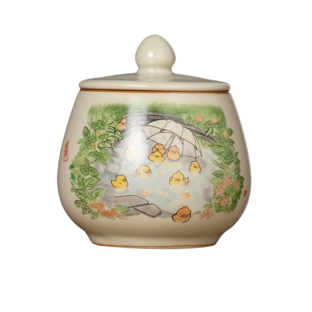 Masowe pojemniki na herbatę, hermetyczne pojemniki, pojemnik do przechowywania luzem, ceramiczny słoik, chiński mały przenośny zestaw, szklane pojemniki na liście