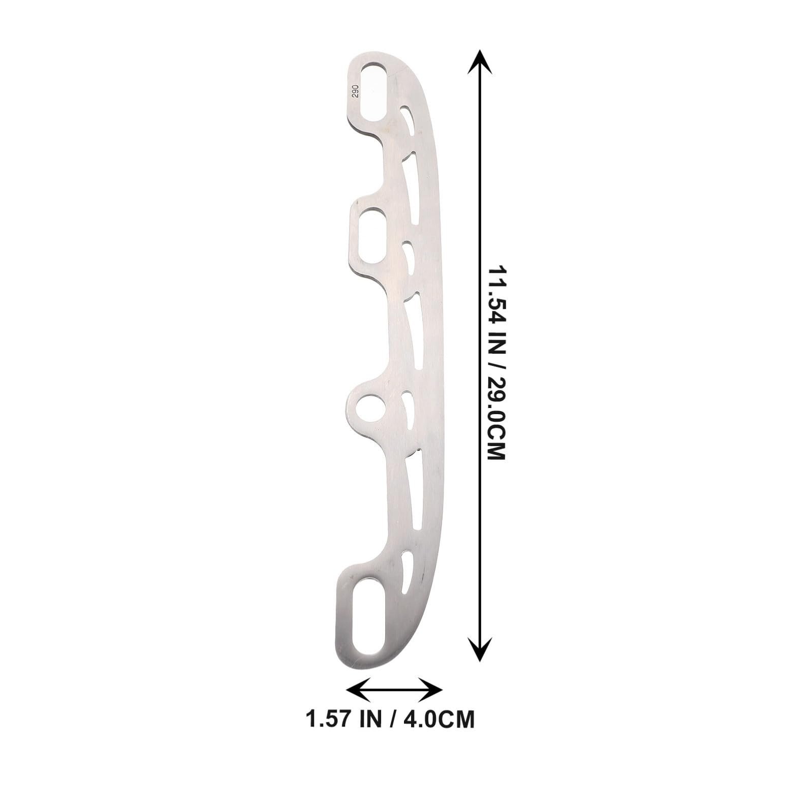 Lames de Patins de Rechange en Acier Inoxydable, Argenté 290 Mm
