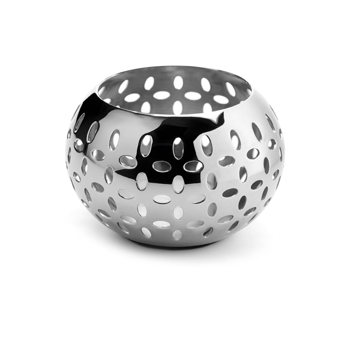 Robert Welch Stainless Steel Sesame Tealight Holder, Small. Made From Tealight Included.