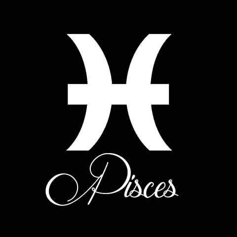 Zodiac Sign Pisces Script Writing Silhouette 6
