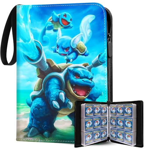 Album Cartas,Card Binder Coleccionables 900 Cartas 50 Paginas,PU Impermeable Alta Definición y Transparente,Para Tarjetas Juego Deportes Yu-Gi-Oh Recopilar