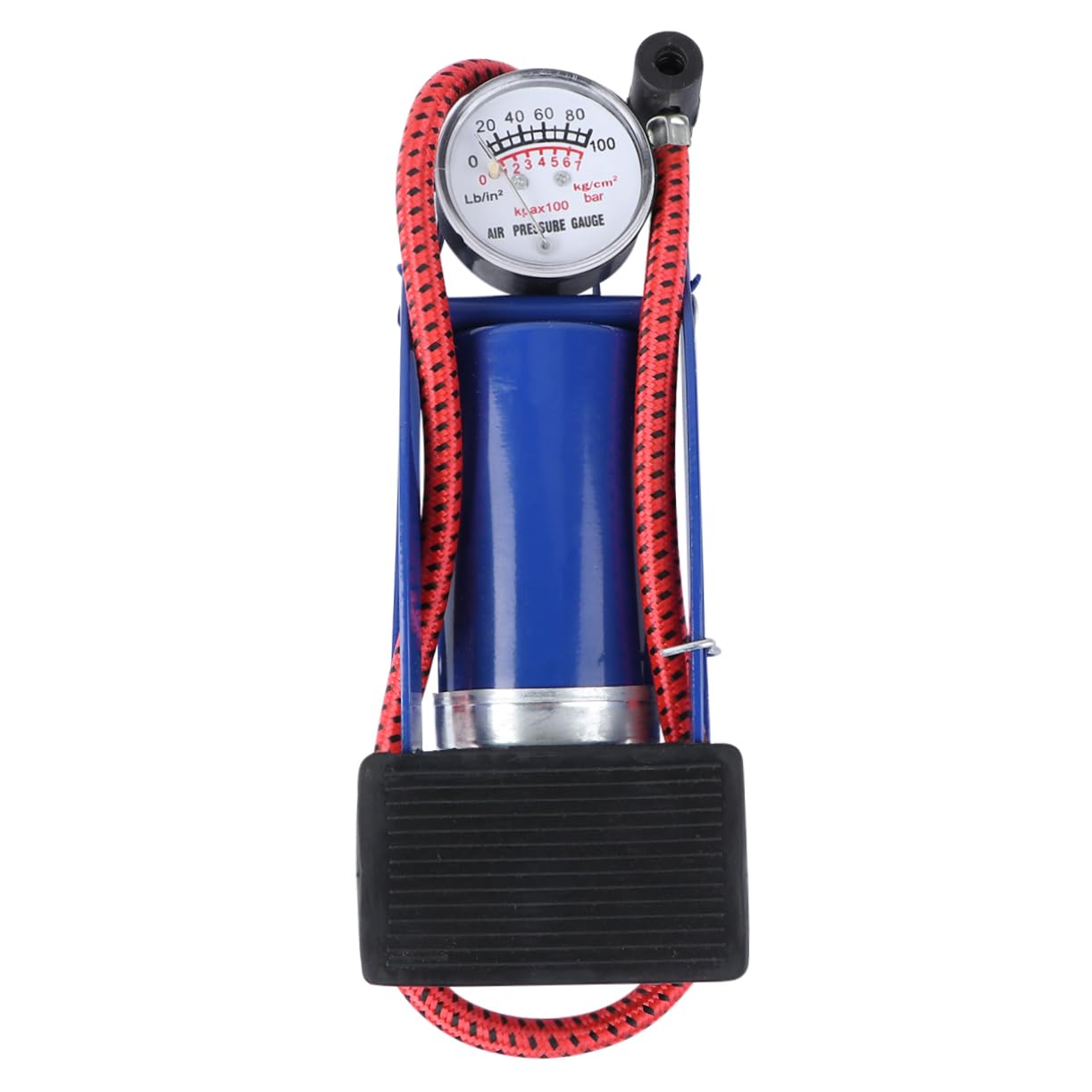 Gogogmee 1Pc Portable Tire Floor Pump High Pressure Foot Inflator with Pressure Gauge Lightweight and Multi Functional for Cars Bicycles Motorcycles and Boats Durable Design