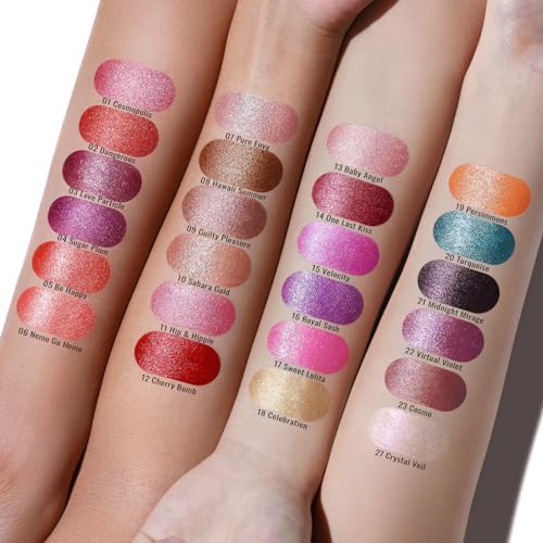 Oulac OL-LIP-METALLIC-SHINE-14-4.3G-P1 Wine Red Lipstick For Women With Metallic 3D Shine Lightweight Hydrating Formula thumb #6