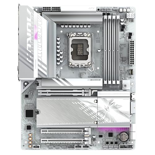 GIGABYTE B860 AORUS ELITE WIFI7 ICE Scheda madre - CPU Intel Core Ultra, VRM a 14+1+2+1 fasi, fino a 9200MHz DDR5, 1xPCIe 5.0 + 2xPCIe 4.0 M.2, LAN 2,5 GbE, WIFI 7, USB 4 - Scheda madre - Immagine 1