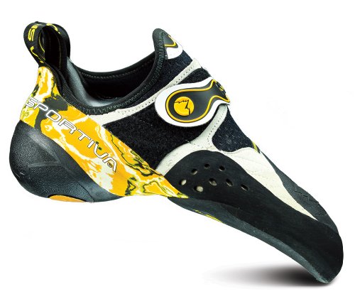 La Sportiva Solution Climbing Shoe - Men's White/Yellow 38